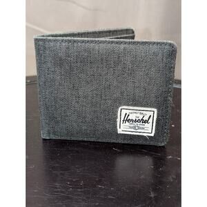 Herschel Unisex Roy RFID Bi-Fold Wallet - Raven Crosshatch